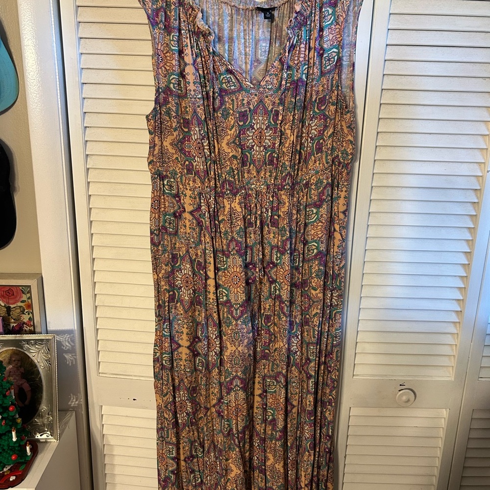 Torrid Multicolor Patterned Maxi Dress